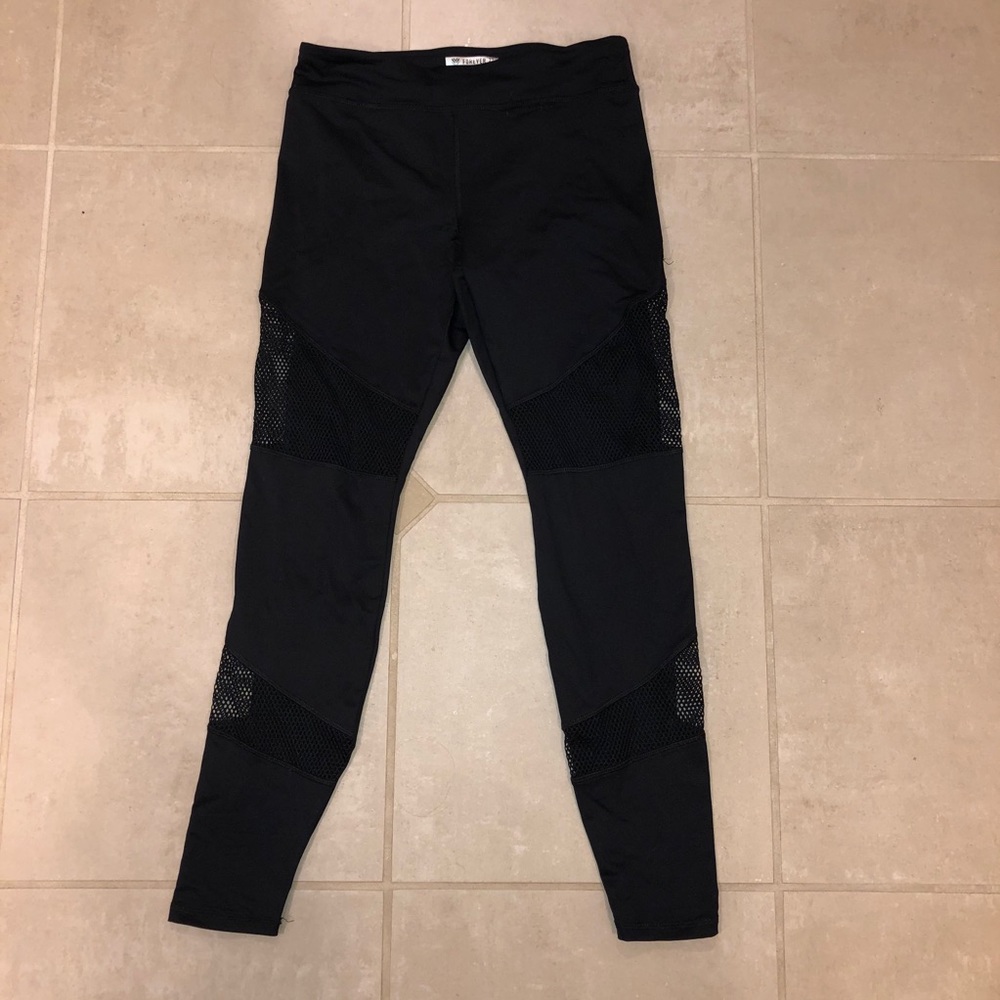 FOREVER 21 front-mesh leggings